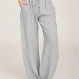 Nicole™ Dames Losse Linnen Broek