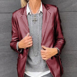 Anne-Fleur™ Glanzende Metallic Blazer