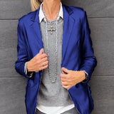 Anne-Fleur™ Glanzende Metallic Blazer