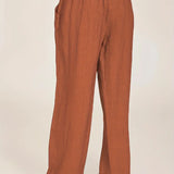 Nicole™ Dames Losse Linnen Broek
