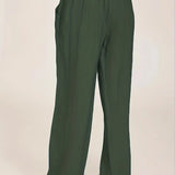 Nicole™ Dames Losse Linnen Broek