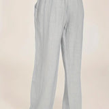 Nicole™ Dames Losse Linnen Broek