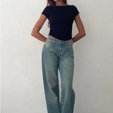 Low-Rise Jeans Met Lage Taille & Stretch