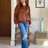 Tessa-Mae™ Stijlvolle Dames Bomberjack
