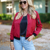 Tessa-Mae™ Stijlvolle Dames Bomberjack