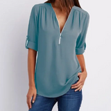 Casual™ Blouse | Ritssluiting en Comfortabel | Voor Elke Gelegenheid