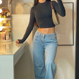 Low-Rise Jeans Met Lage Taille & Stretch