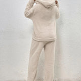 Evi™ Dames Teddy Fleece Loungewear Set