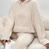 Evi™ Dames Teddy Fleece Loungewear Set