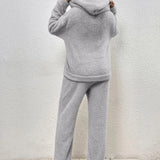 Evi™ Dames Teddy Fleece Loungewear Set