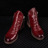 Leren™ Enkelboots met Rits | Echt Leer | Stijlvol en Duurzaam