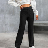 ComfortRise elastische casual broek – hoge taille & rekbaar design