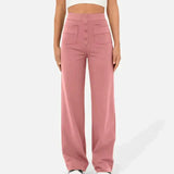 ComfortRise elastische casual broek – hoge taille & rekbaar design