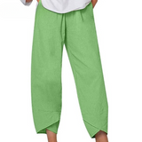 Allure zomerbroek dames | Luchtige linnen look broek | Comfortabele losse pasvorm