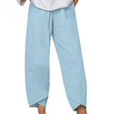 Allure zomerbroek dames | Luchtige linnen look broek | Comfortabele losse pasvorm