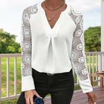 Kanten™ Blouse | V-Hals | Elegante Details