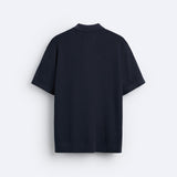 Elegante gebreide polo met rits