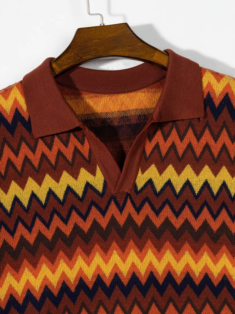 Retro-Trui met Zigzagpatroon