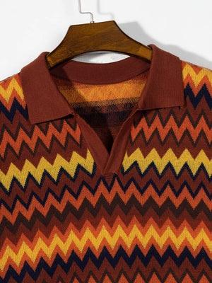 Retro-Trui met Zigzagpatroon