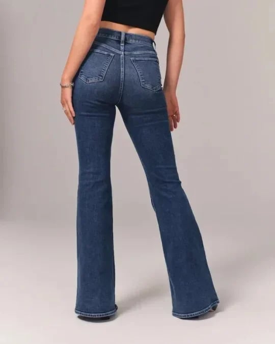 High™ Waist Flared Jeans | Katoen & Elasthaan | Trendy en Comfortabel