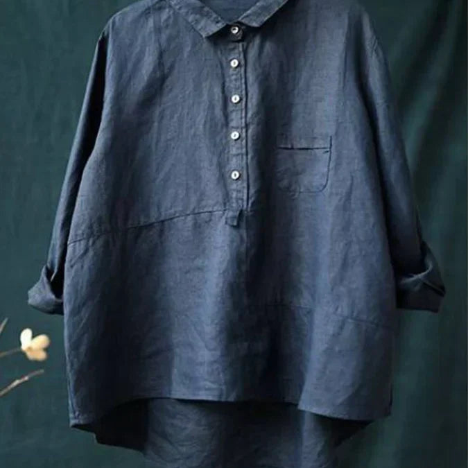 Keira™ Casual Linnen Blouse voor Dames