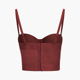 Ida | Figuuraccentuerende Bustier-top met Beugelcups en Transparante Mesh-Structuur