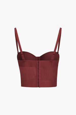 Ida | Figuuraccentuerende Bustier-top met Beugelcups en Transparante Mesh-Structuur