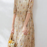 Naomi™ Vintage Bloemenjurk