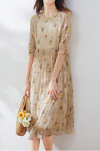 Naomi™ Vintage Bloemenjurk
