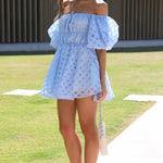 Luna | Off-Shoulder Minidress – Zachte elegantie met romantische flair