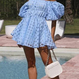 Luna | Off-Shoulder Minidress – Zachte elegantie met romantische flair