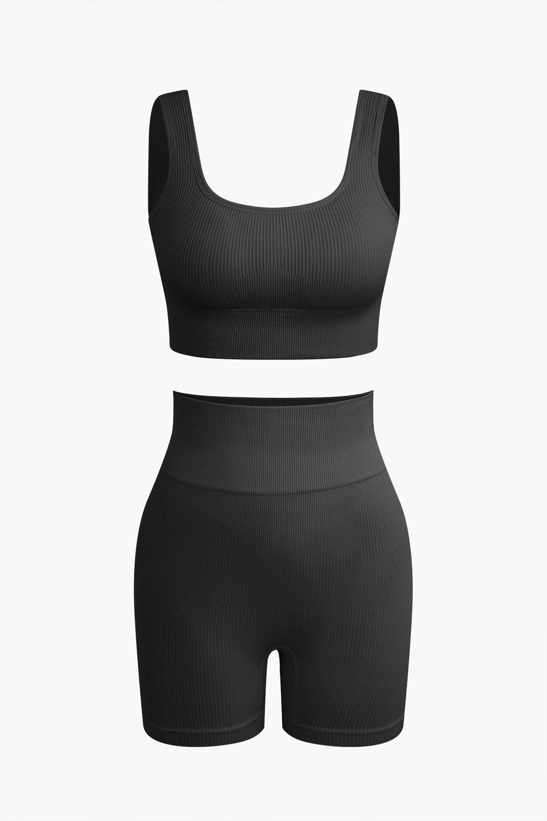 Elaine | Naadloos Sportset met Crop-Top & Yoga Shorts