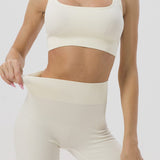 Elaine | Naadloos Sportset met Crop-Top & Yoga Shorts