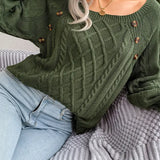 Kabelgebreide™ Trui | Katoenmix | Stijlvol en Comfortabel