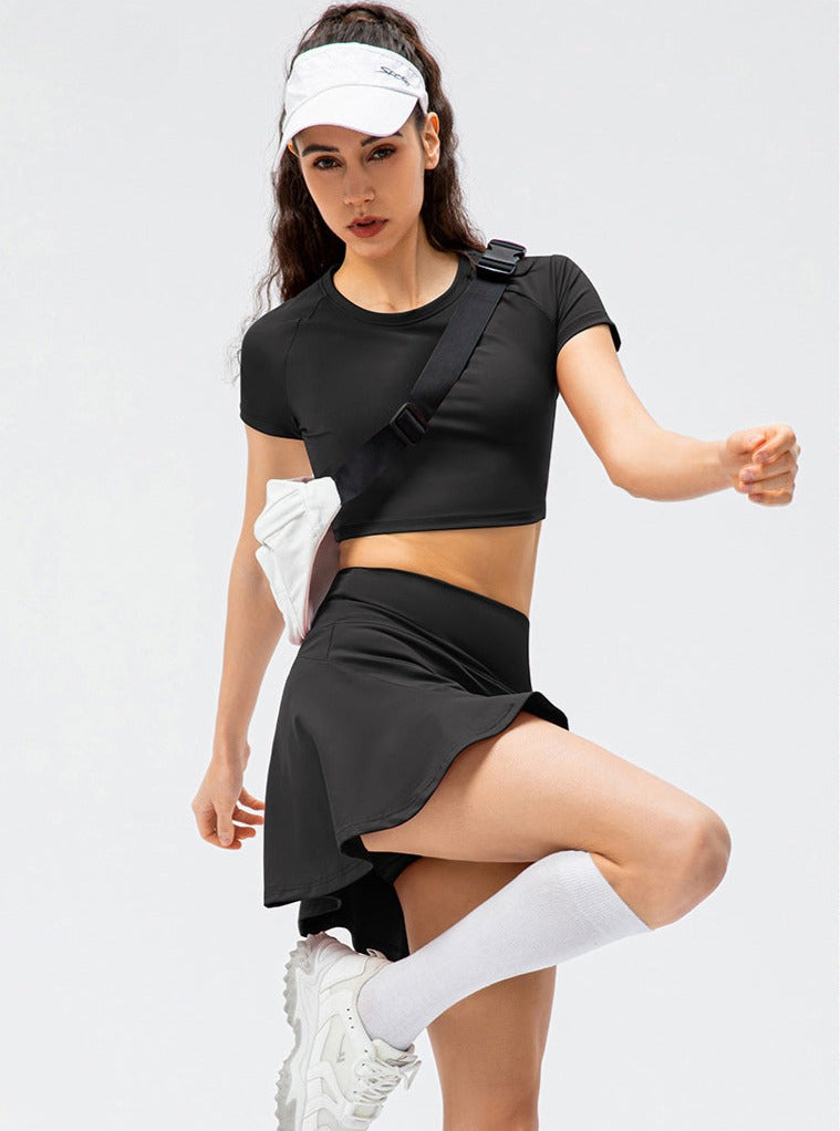 Sienna | Sportieve tennisrok met geïntegreerde shorts