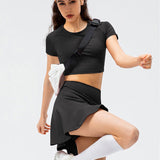 Sienna | Sportieve tennisrok met geïntegreerde shorts