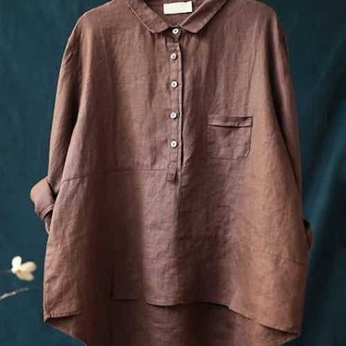Keira™ Casual Linnen Blouse voor Dames