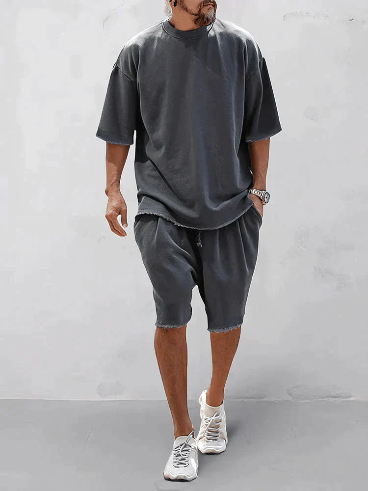 Sven™ Heren Oversized T-shirt en Shorts Set