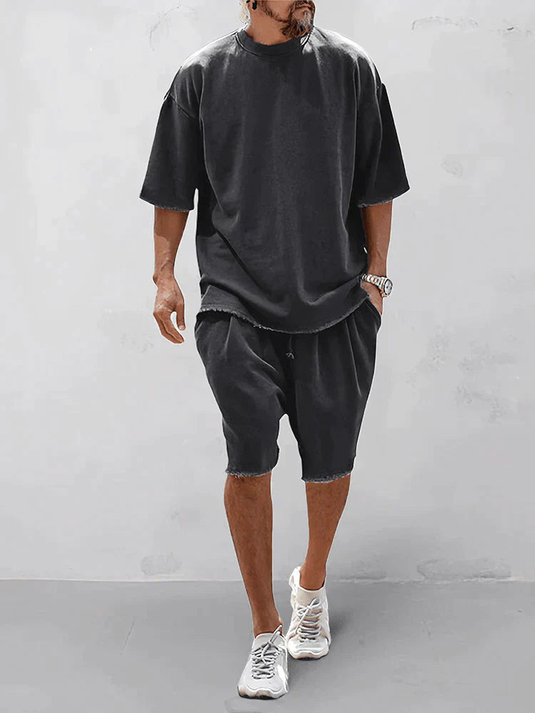 Sven™ Heren Oversized T-shirt en Shorts Set