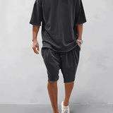 Sven™ Heren Oversized T-shirt en Shorts Set