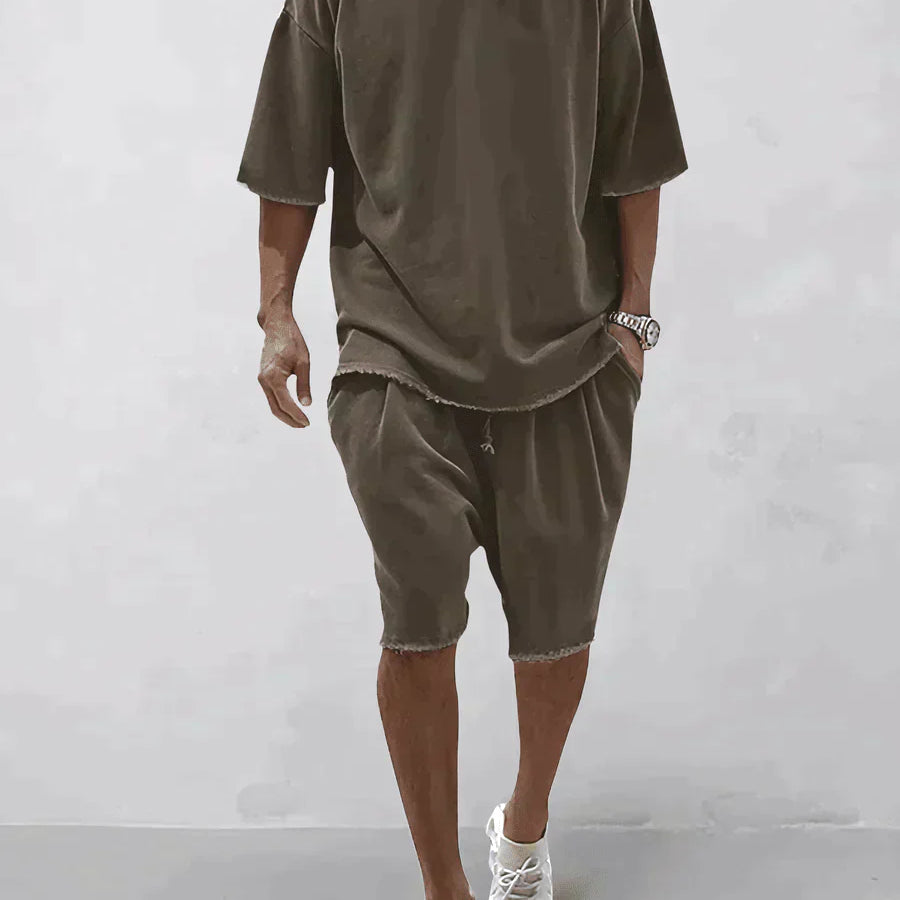 Sven™ Heren Oversized T-shirt en Shorts Set