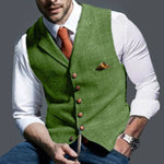 Lars™ Klassieke Heren Gilet met Vintage Look