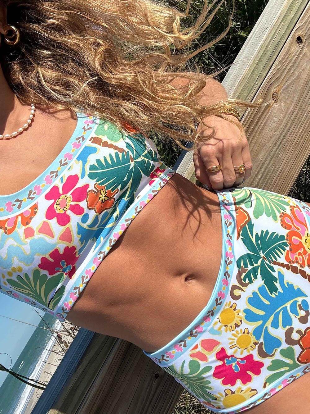 EMMIE | Ondersteunende Bloemen Stretch-Bikini