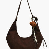 Amalia | Suède Boho-Chic Hobo Tas met Speelse Charme