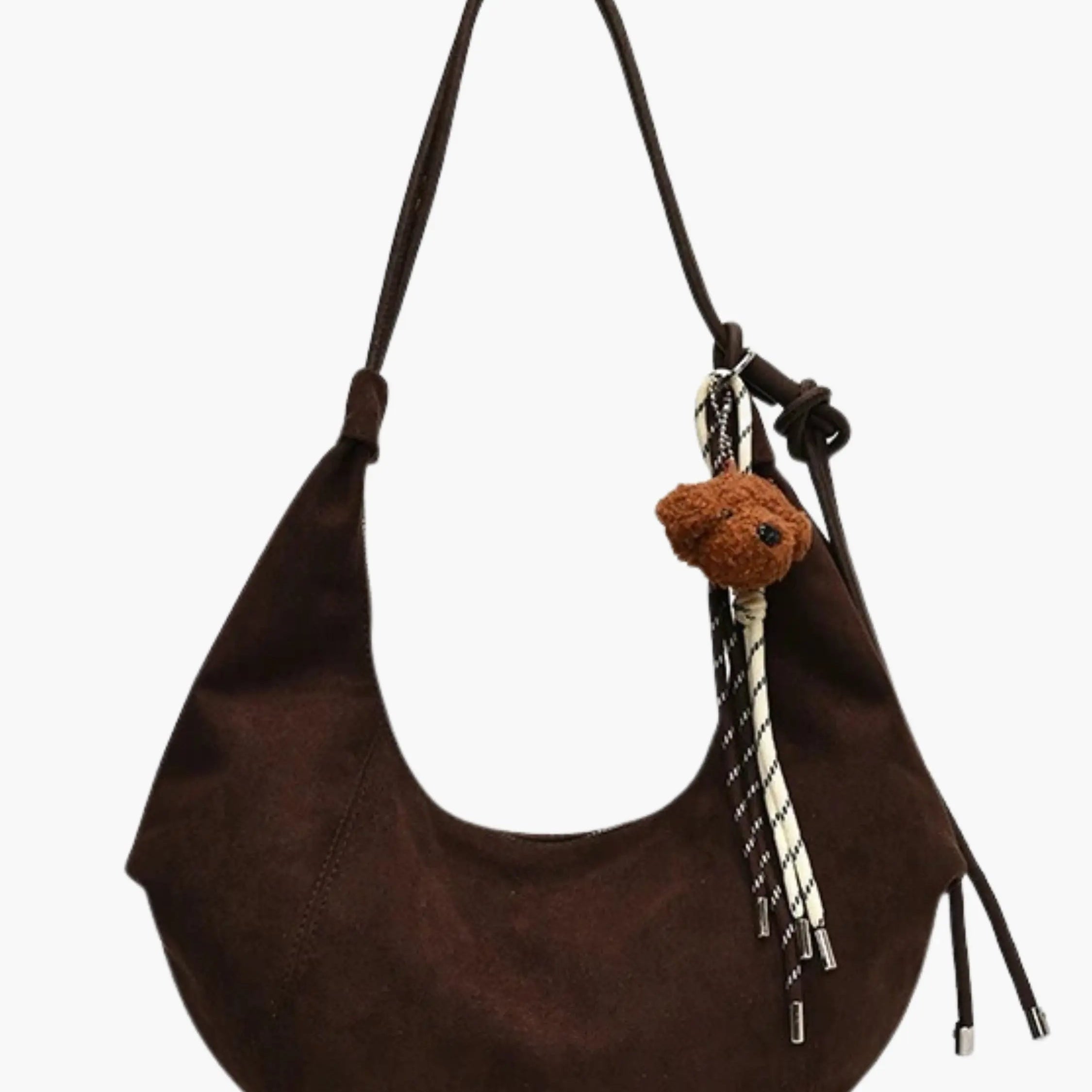 Amalia | Suède Boho-Chic Hobo Tas met Speelse Charme