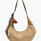 Amalia | Suède Boho-Chic Hobo Tas met Speelse Charme