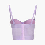 Ida | Figuuraccentuerende Bustier-top met Beugelcups en Transparante Mesh-Structuur