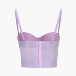 Ida | Figuuraccentuerende Bustier-top met Beugelcups en Transparante Mesh-Structuur