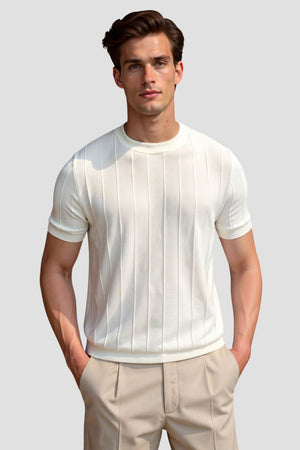 Oude Geld Classic Heavy O-Hals Gestreept T-Shirt