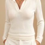Langärmliges Poloshirt